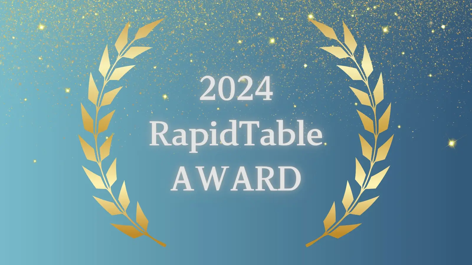 RapidTable Award 2024 発表
