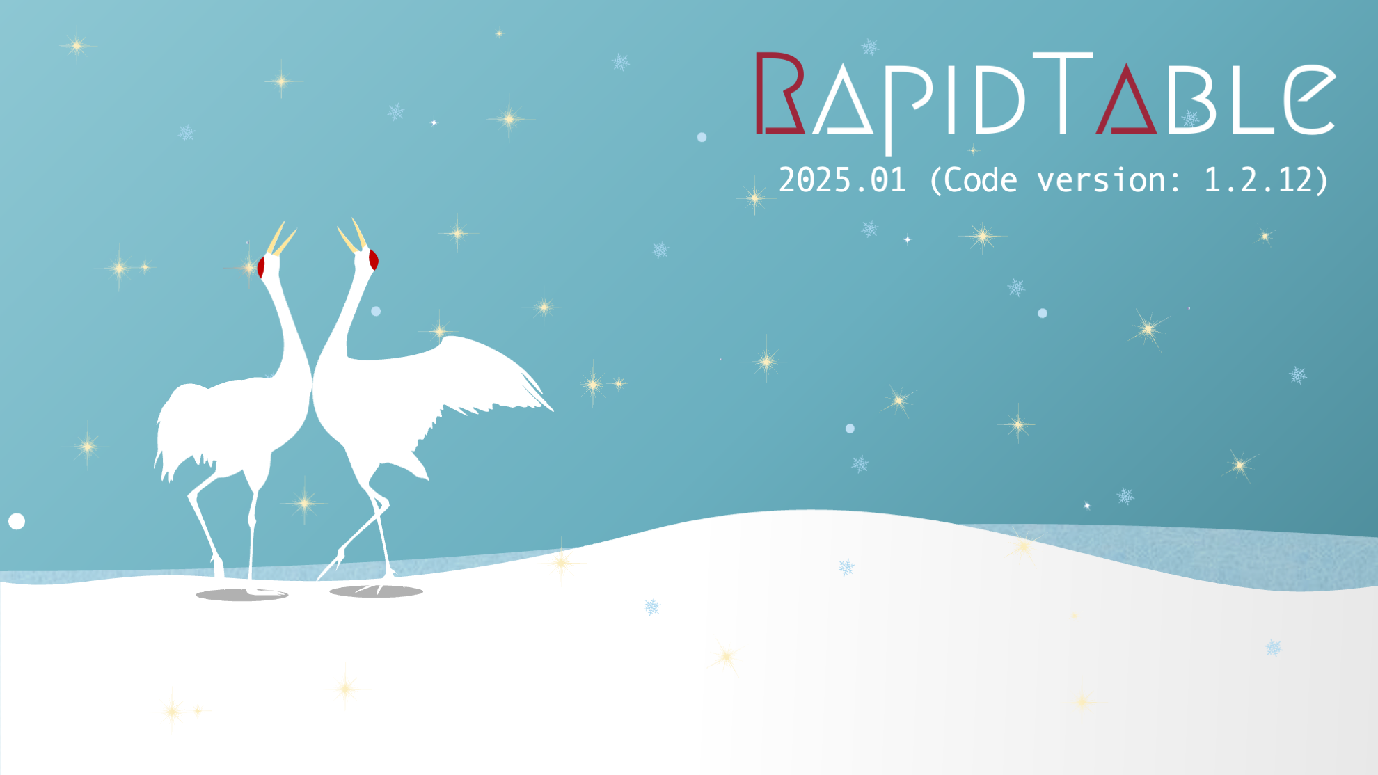 RapidTable 2025.01 をリリース