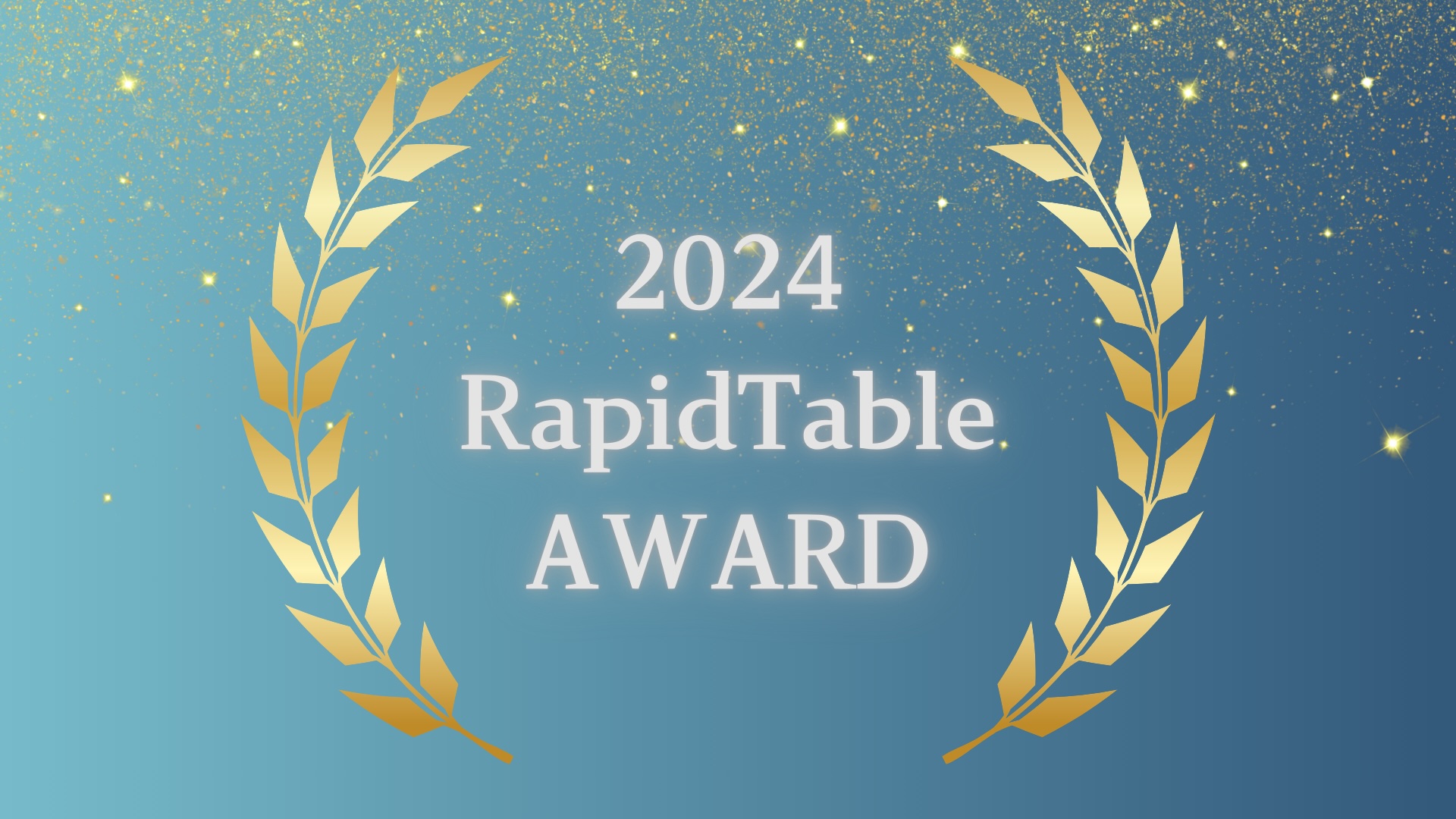 RapidTable Award 2024 発表